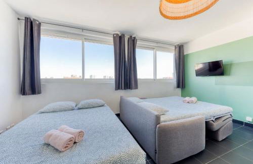 escale-marne fr - City Loft with rooftop view - M8 Tour Eiffel - Parking Gratuit - AC - Climatisation - Free Luggage Storage - Consigne à Bagages Gratuite - 201 - Foto 16