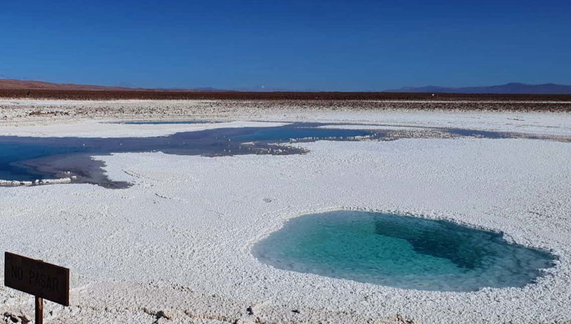 Lagunes d'eau salée