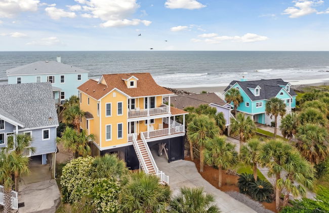 Oceanfront w Pool Panoramic Deck Views 5bdr Folly Ocean Breeze by Avantstay - Foto 69