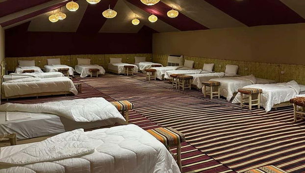 Overnight in the Agafay Desert - Photo 2, Check out the shared haimas