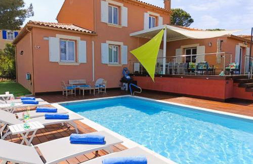 Superbe Villa 5 étoiles Presqu'Île de Giens la Madrague Rita la Villa d'Or vue mer piscine - Foto 7