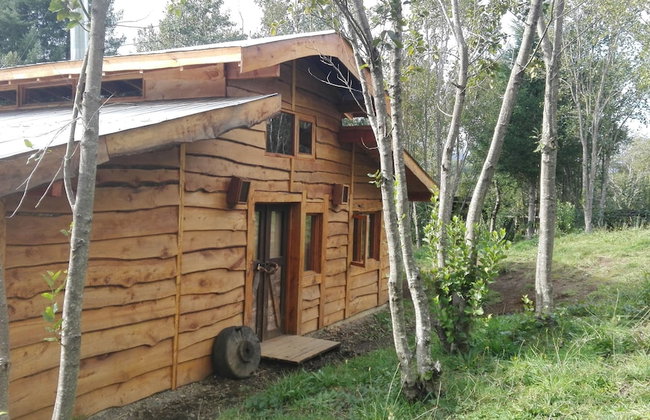 Cabaña Rústica 2 Maravillosa,con Troncos Nativos, con Orilla de Río Trancura - Foto 44