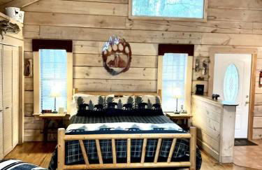 Perfectly private! Hot tub, king sized bed, grill, washer/dryer, and motorcycle friendly! Studio Cabin by RedAwning - Foto 20