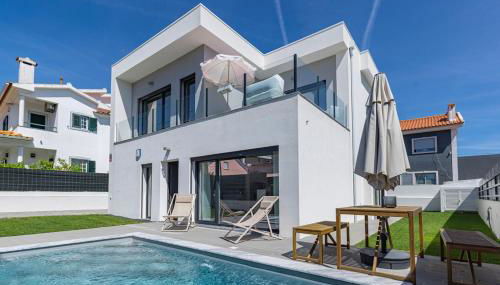 Poolside oasis by Caparica beach - Foto 1