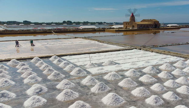Panoramica delle saline di Ettore e Infersa