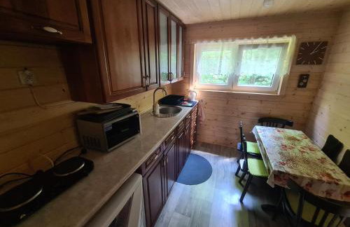 Duży drewniany domek nad rzeką, Obidza 381, Łącko - Foto 7