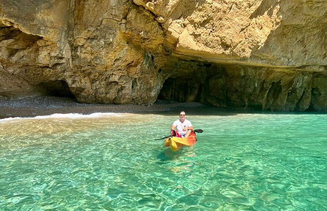 Kayak Javea Guiada Cala Granadella,cueva llop marí,cala en caló - Foto 8