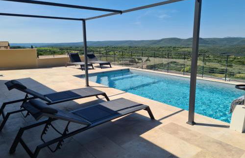 Villa "Le B" - Vue Exceptionnelle - Piscine Privée - Climatisation - Foto 19