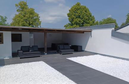 Ferienwohnung mit Kamin und traumhafter Dachterrasse mit Weitblick in die Natur - Foto 7