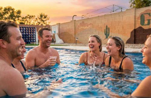 Slide into Fun Pool Games Fire Pit Sport Court - Foto 11