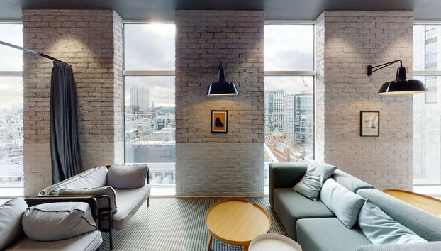 Zona de estar del vestíbulo