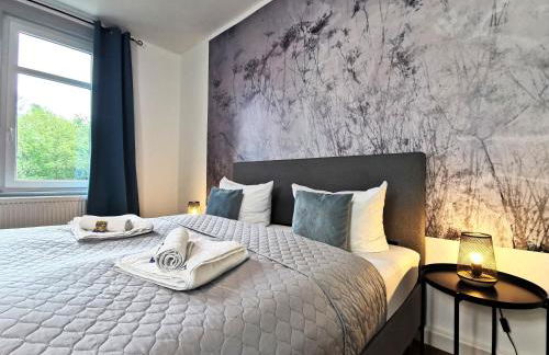 BohnApartments - Stadtblick Zechenhaus - Balkon - Parkplatz - WLAN - sehr ruhig - barrierearm - Foto 27