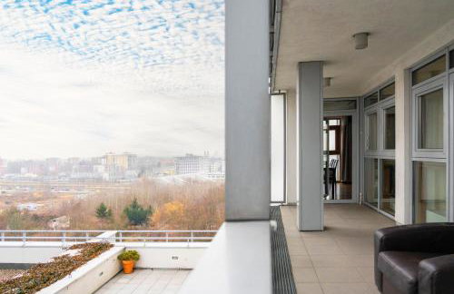 Apartament przy Arkadia 2 Sypialnie Balkon Widok 8 Pietro Metro Gdanska Garaz - Foto 22