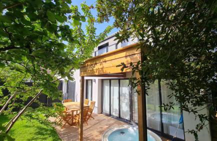 Natural Design Lodge Villa Nomade groupe avec jacuzzi centre de Milly la Forêt ! - Foto 26