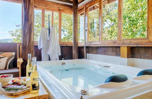 Chalé romântico com banheira aquecida - Foto 20