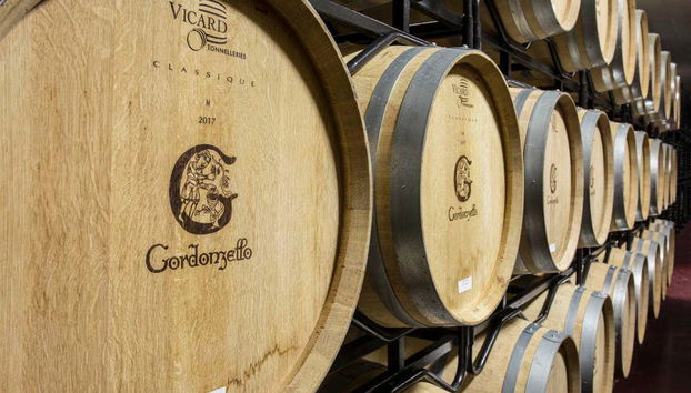 Barricas de la bodega Gordonzello