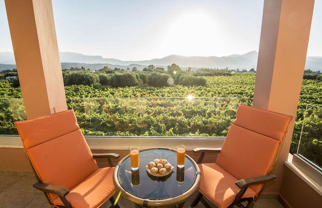 Cretan Vineyard Hill Villa Private Pool, Panoramic View, Beautiful Vineyard - Photo 37