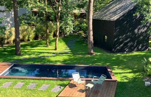 Ecolodge 'Calme et Nature' avec Piscine au Golf-Lac-Plages Océanes - Couchage 2 personnes - Foto 8