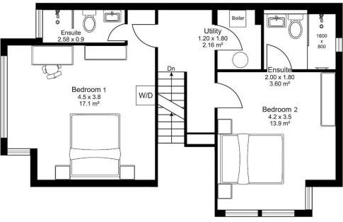 3b Roman View, Beautifully appointed, apartment with 2 en-suite bedrooms in great Roundhay location, Netflix, off street parking & EV charging - Foto 37