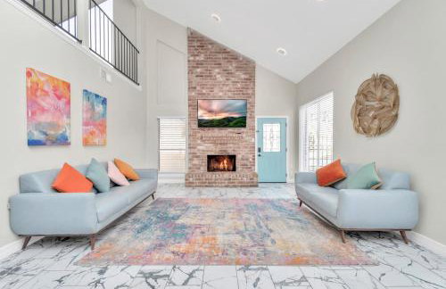 AccessibleGem 3BR Jacuzzi & Air Hockey Sleeps 13 Chinatown - Foto 57