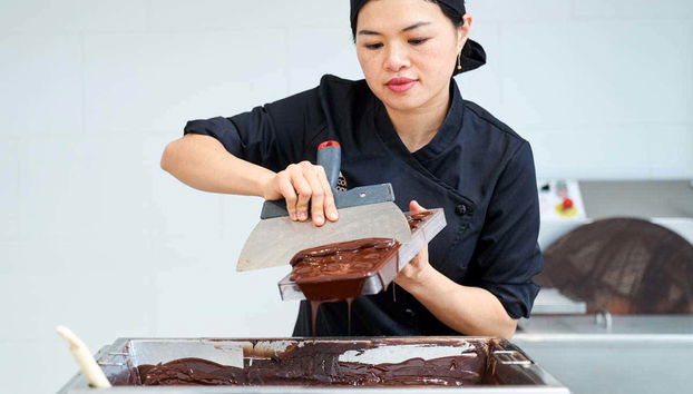 Demostrazione nel Choco Story di Bruxelles