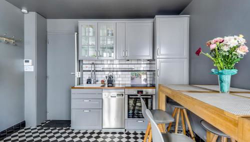 AC & 10min from Marais & Fully equipped - Foto 5, dishwasher