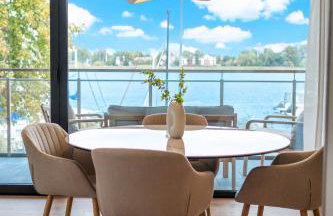 Marina Ostróda IV - super widok na jezioro, 10 m do wody, taras i balkon, winda, klima, garaż - Foto 17