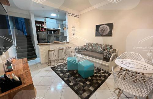 Flat Perfeito Flat Amarilis em Riviera São Lourenço com café da manhã e enxoval completo toalhas praia e piscina com trocas - Foto 11