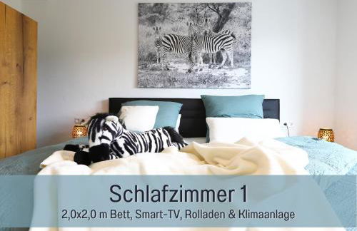 Ferienhaus Höckelheim - Savanna Lodge - barrierefrei - 3 Schlafzimmer-bis 6 Gäste - nahe Göttingen - 100 qm - Babies reisen gratis - Terrasse, Garten & Grill - vollausgestattete Küche mit Spülmaschine - Klimaanlage, Fußbodenheizung & Raffstores - Photo 20