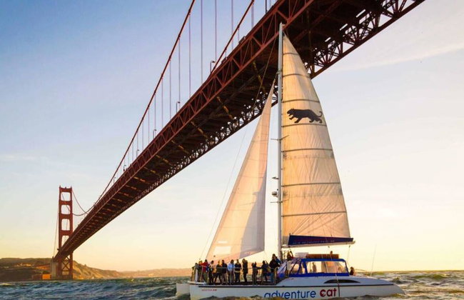 Cruzeiro de catamarã ao pôr do sol na Baía de San Francisco - Foto 7