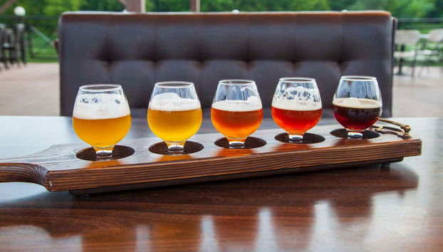 Taste locally-brewed beers