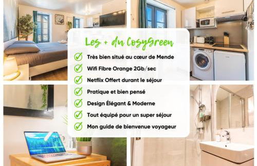 Le CosyGreen - Central/Netflix/Wifi Fibre - Séjour Lozère - Foto 20