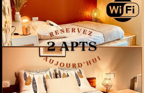 Le Duo Forézien - 2 Apts au RDC côte à côte - Proche gare et centre - Wifi - Foto 1