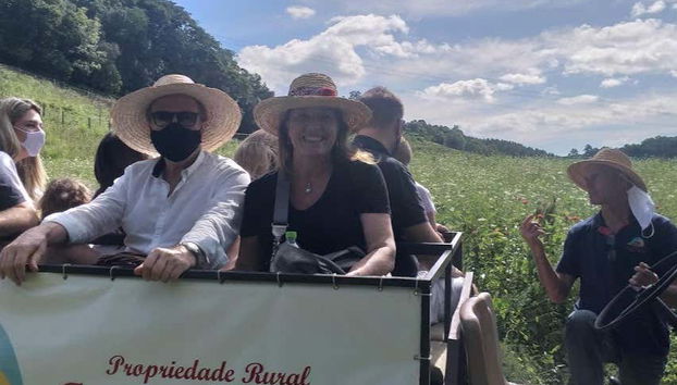 Durante il percorso tra i vigneti