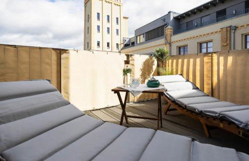 mayhome - das STRANDLOFT schönes Studioapartment mit Balkon, Küche und Tiefgarage - Sauna und Fitness direkt nebenan - Foto 11