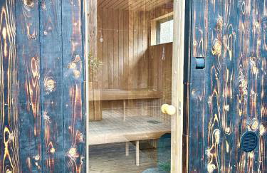 Domek lubiana180 WABI SABI w lesie jacuzzi sauna kominek - drewno w cenie pobytu - nad jeziorem Kaszuby pieski tylko do 10kg za dodatkową opłatą - Foto 13