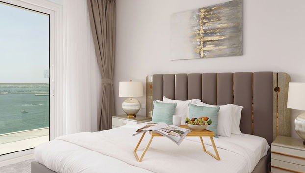 Maison Privee - Seaside JBR Living w/ Open Sea & Bluewaters Views - Foto 5, Habitación