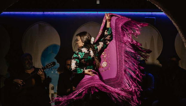 BailaorA do tablao flamenco El Jaleo