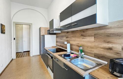 Ferienwohnung Villa Nieske - Jugendstil Denkmal, free WLAN & Parken, Self Check-In, Smart-TV - Foto 23