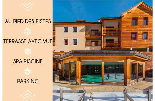 Appartement familial Abries - Jacuzzi et piscine - Pied des pistes - Photo 1