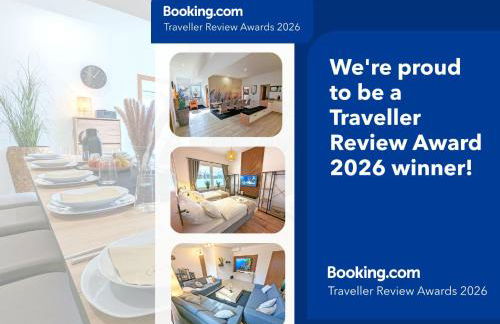 BesTime - 5 Schlafzimmer, Wohnzimmer, Küche, Waschtrockner, Terrasse, Smart-TVs, Netflix, Tischfußball - Foto 2