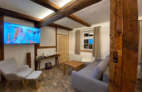 Historisches Bauernhaus für 8 Personen mit Luxus und Natur auf 2 Etagen ideal für Familien und Hunde 2500m2 eingezäunt an der Ostsee - Foto 16