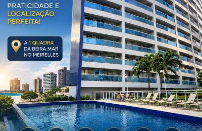 Apartamento 2 quartos Fortaleza Meireles-100m Beira-Mar - Foto 1