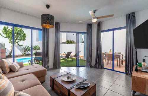 Luxury 3-bedroom villa with heated private pool - in Marina Rubicon, Playa Blanca, Lanzarote - Foto 6