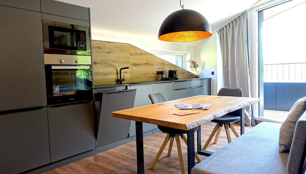 Bergzeit Flat Saalbach Directly on the ski Piste - Photo 5, Private kitchen