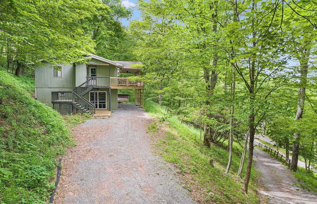 Deck w/ Forest Views, Ping Pong Blue Ridge Mtn Escape Ash Vale by Avantstay - Foto 34
