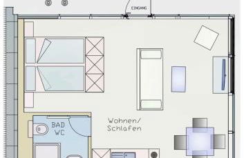 Appartment Düne 6 1OG Grundbelegung 2 Pers - Foto 7