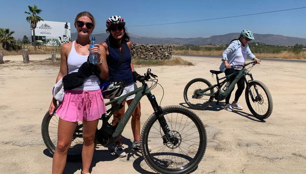 A bike tour through beautiful scenery