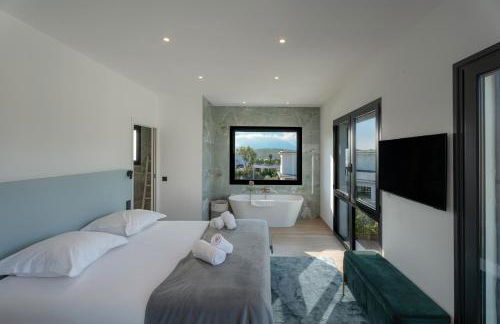 Villa Blue Pearl 10 pers piscine chauffée 10 minutes plage à pieds - Foto 61