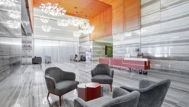 Coin salon dans le hall